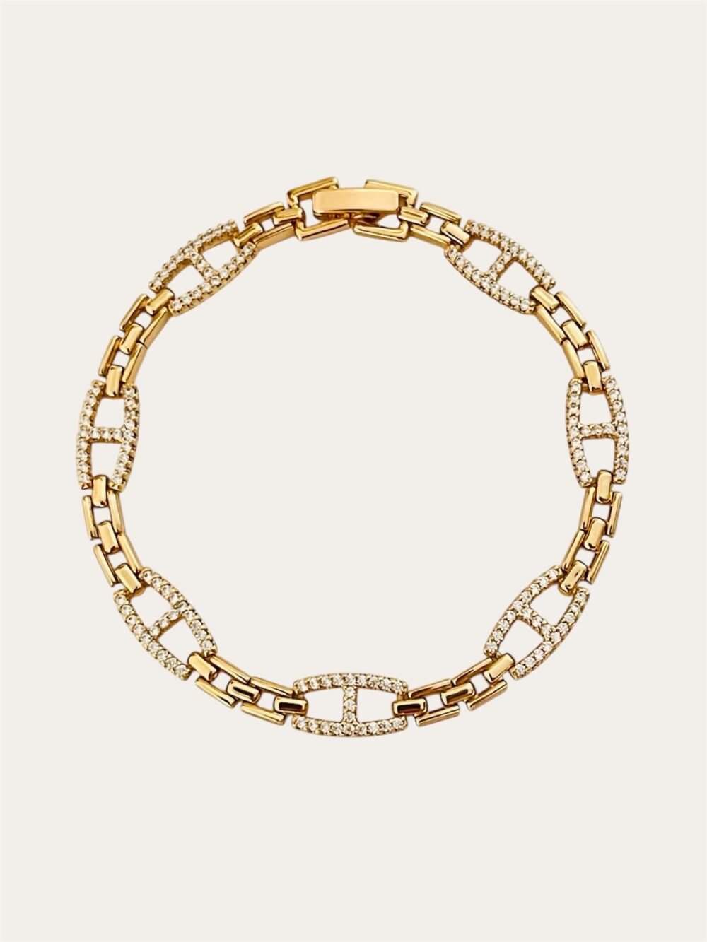 Gourmette en rose gold