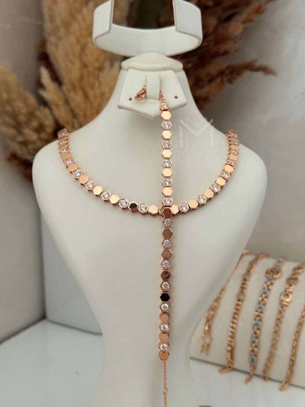 Chahda set / rose gold